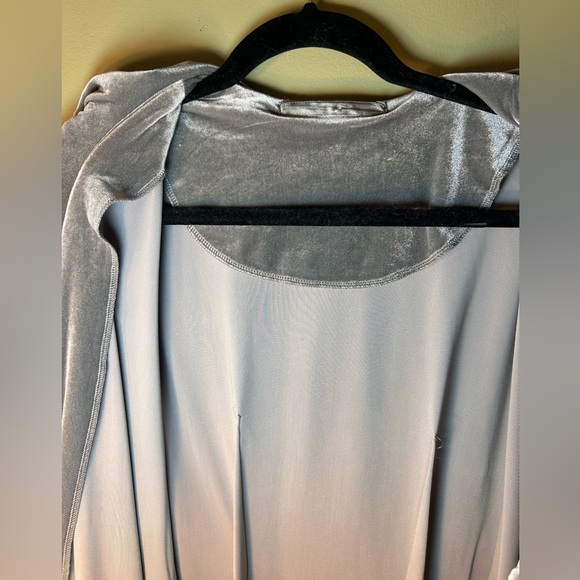 Velour Robe Full Length Belted 4 Way Stretch - Picture 6 of 10